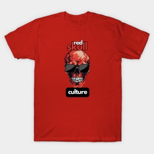 Red Skull Culture, Festival t-shirt, Unisex t-shirt, tees, men's t-shirt, women's t-shirt, summer t-shirt, trendy t-shirt, sunglasses T-Shirt